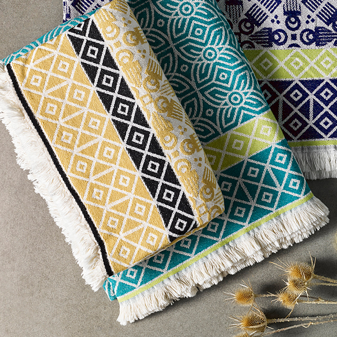 Mustard 'Duafe' Throw