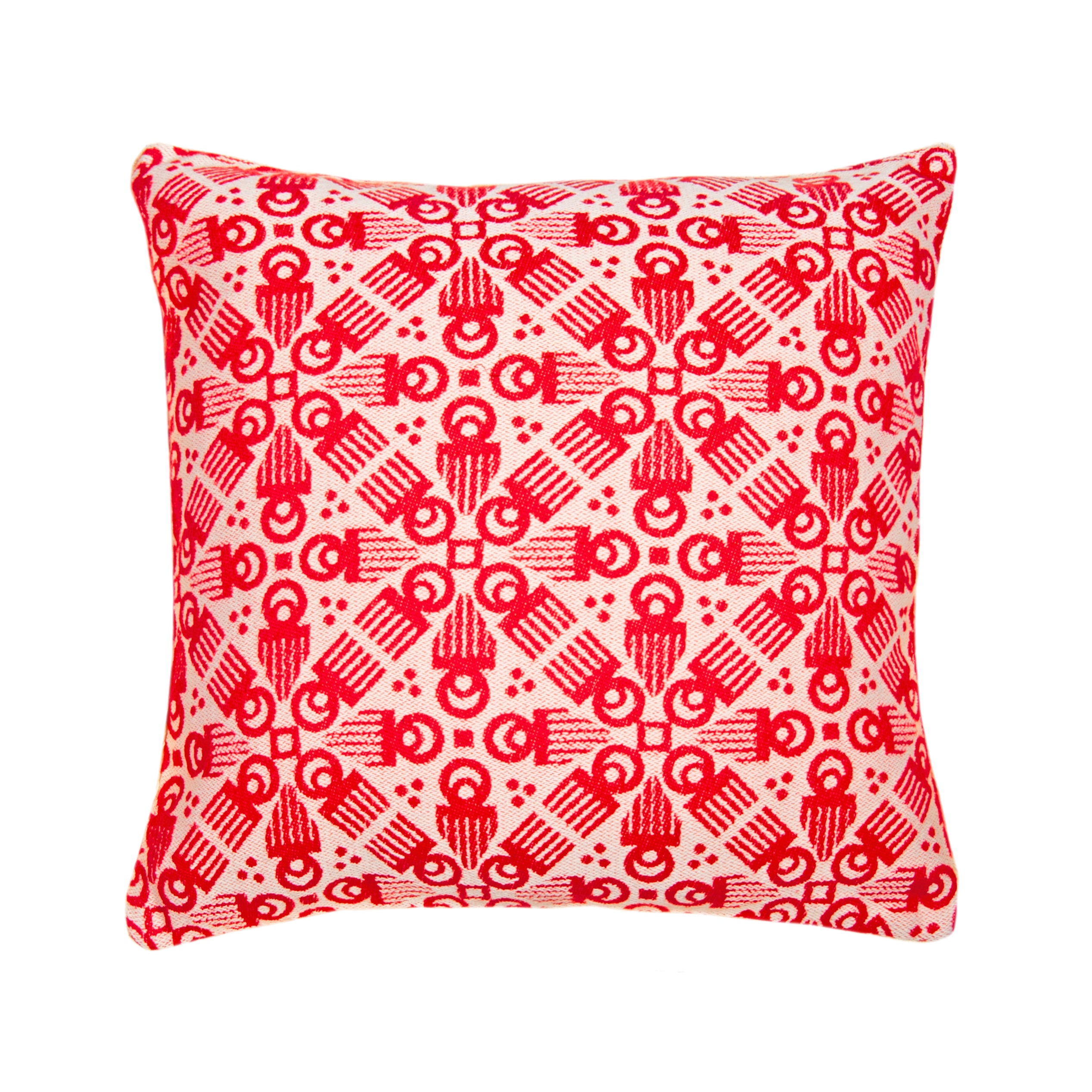 Navy Woven 'Duafe' Cushion