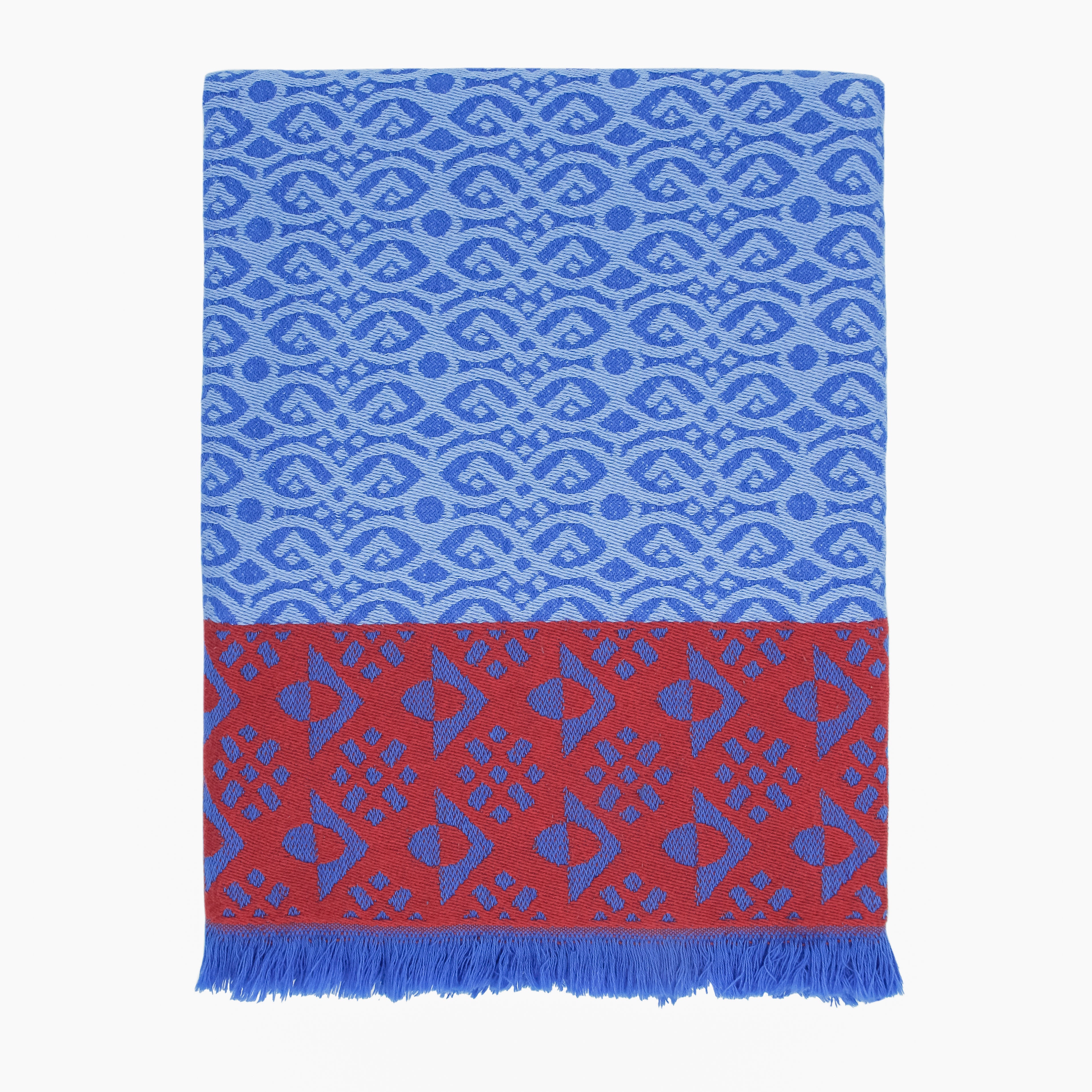 Mavi 'Thagzo' Koltuk Şalı