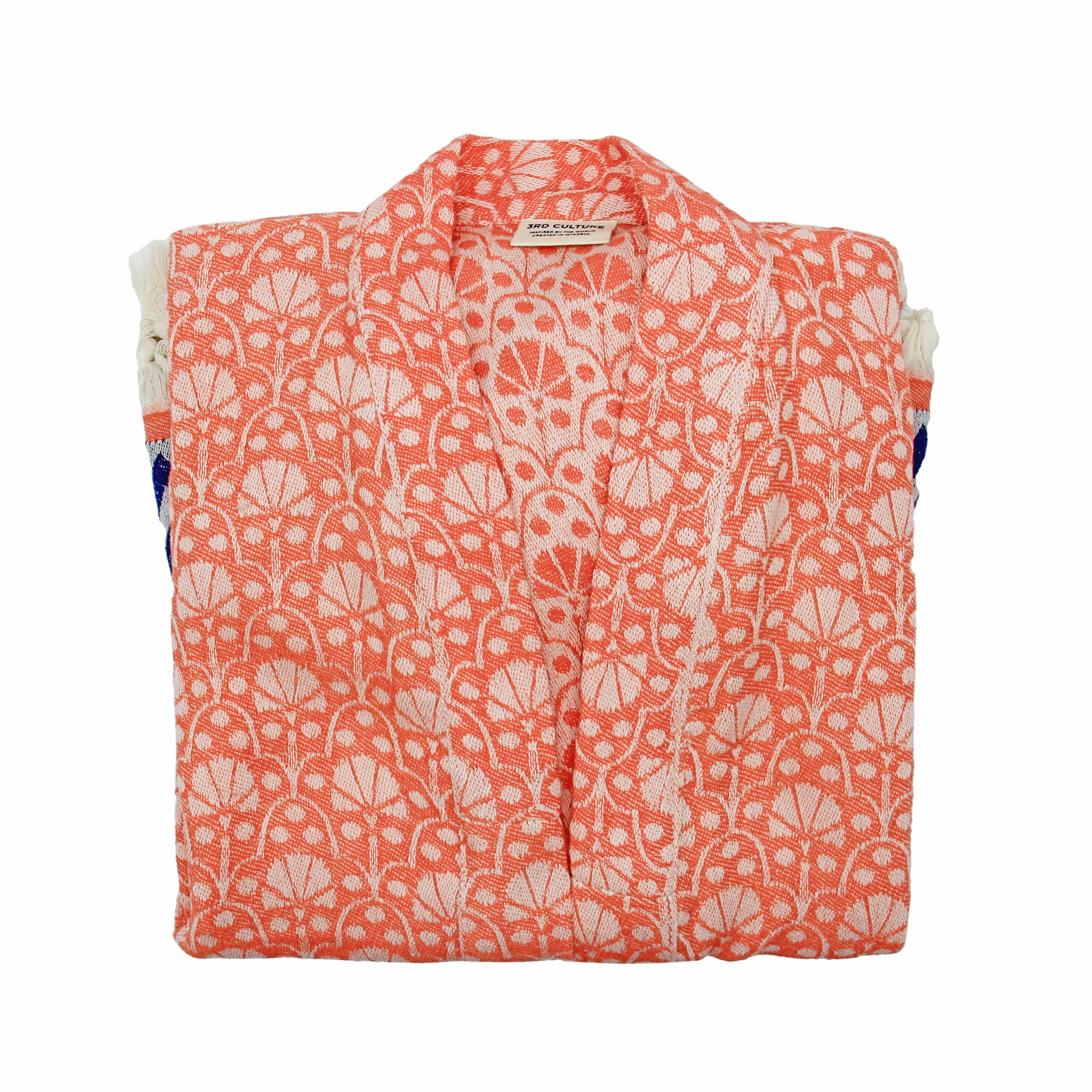 Coral 'Jaipur' Kimono