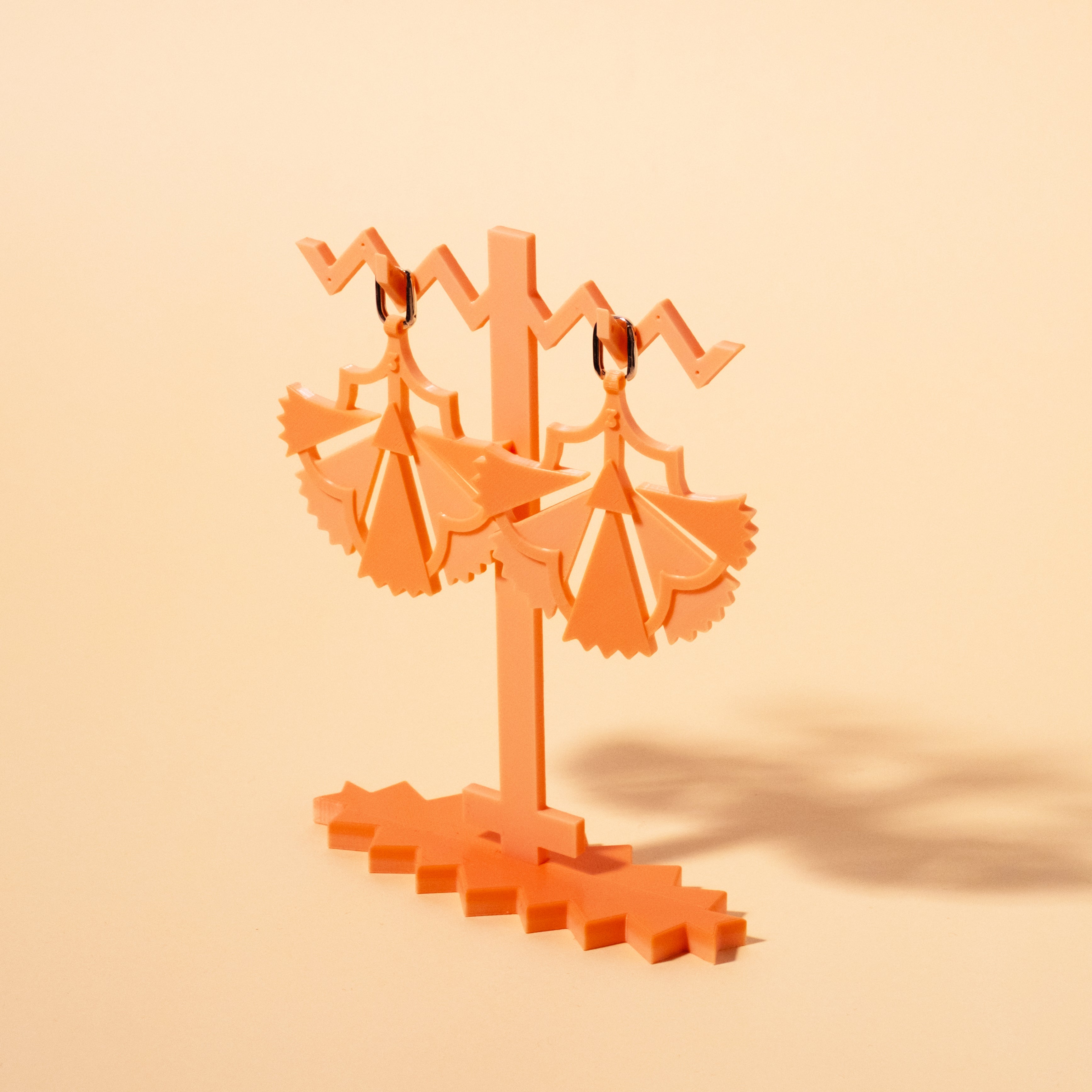 Jaipur Carnation Küpe, Coral