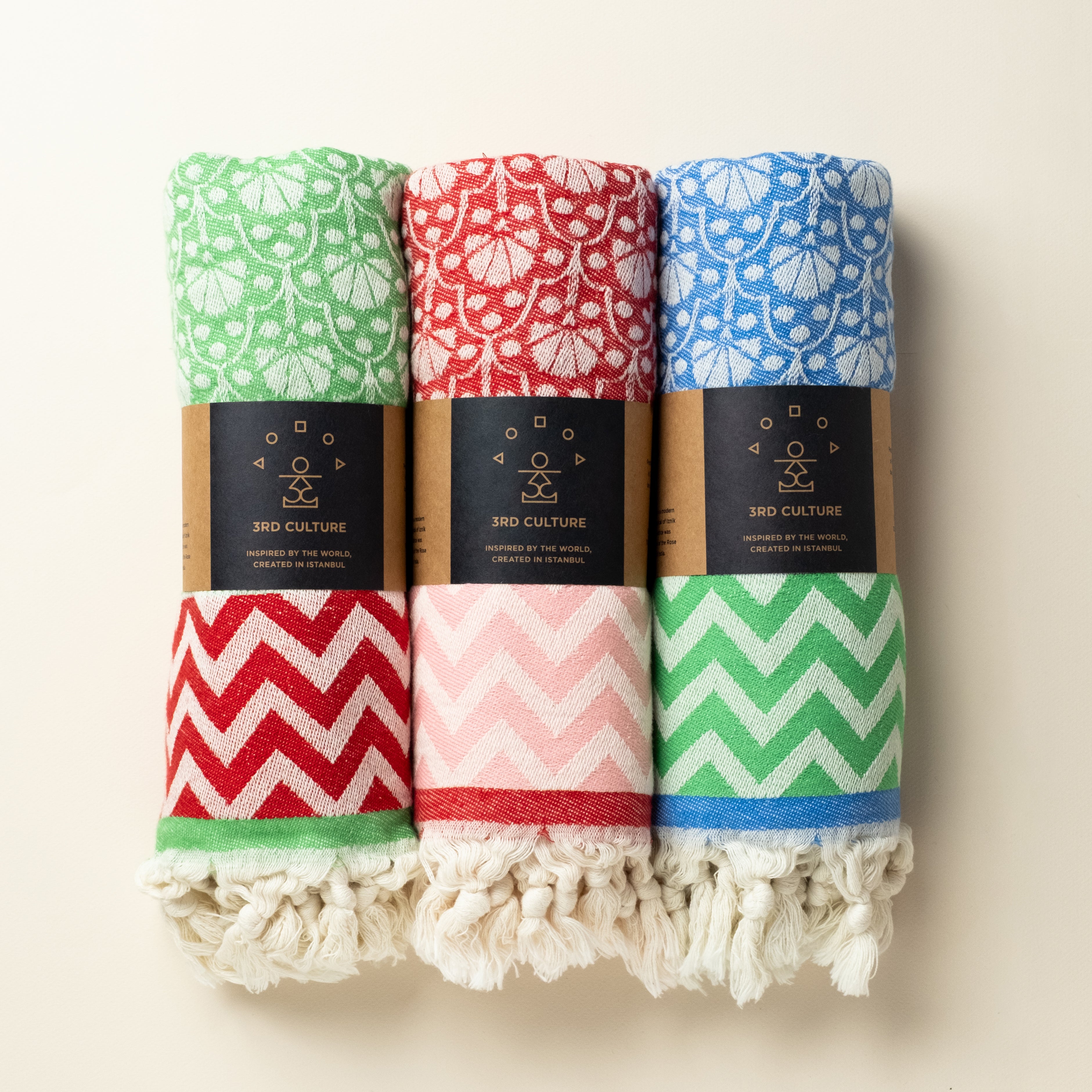 Yeşil 'Jaipur' Peştemal