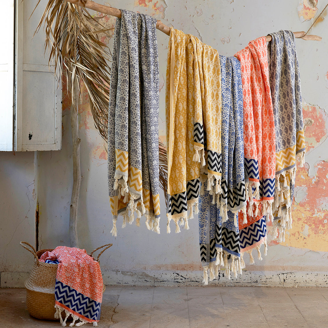 Mavi 'Jaipur' Peştemal