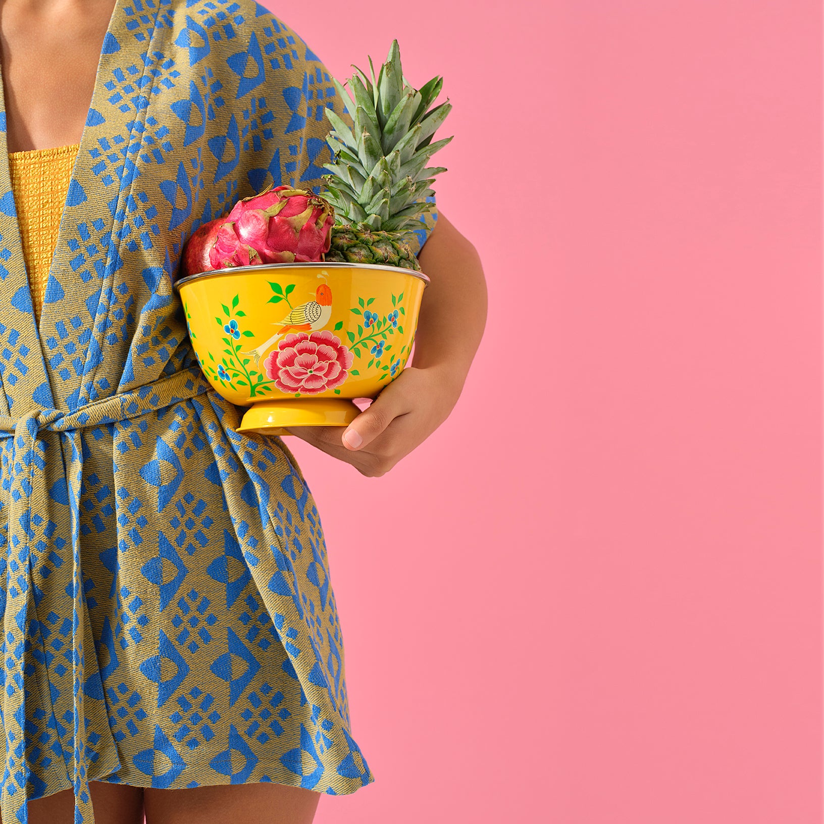 Sarı 'Paro' Plaj Kimonosu