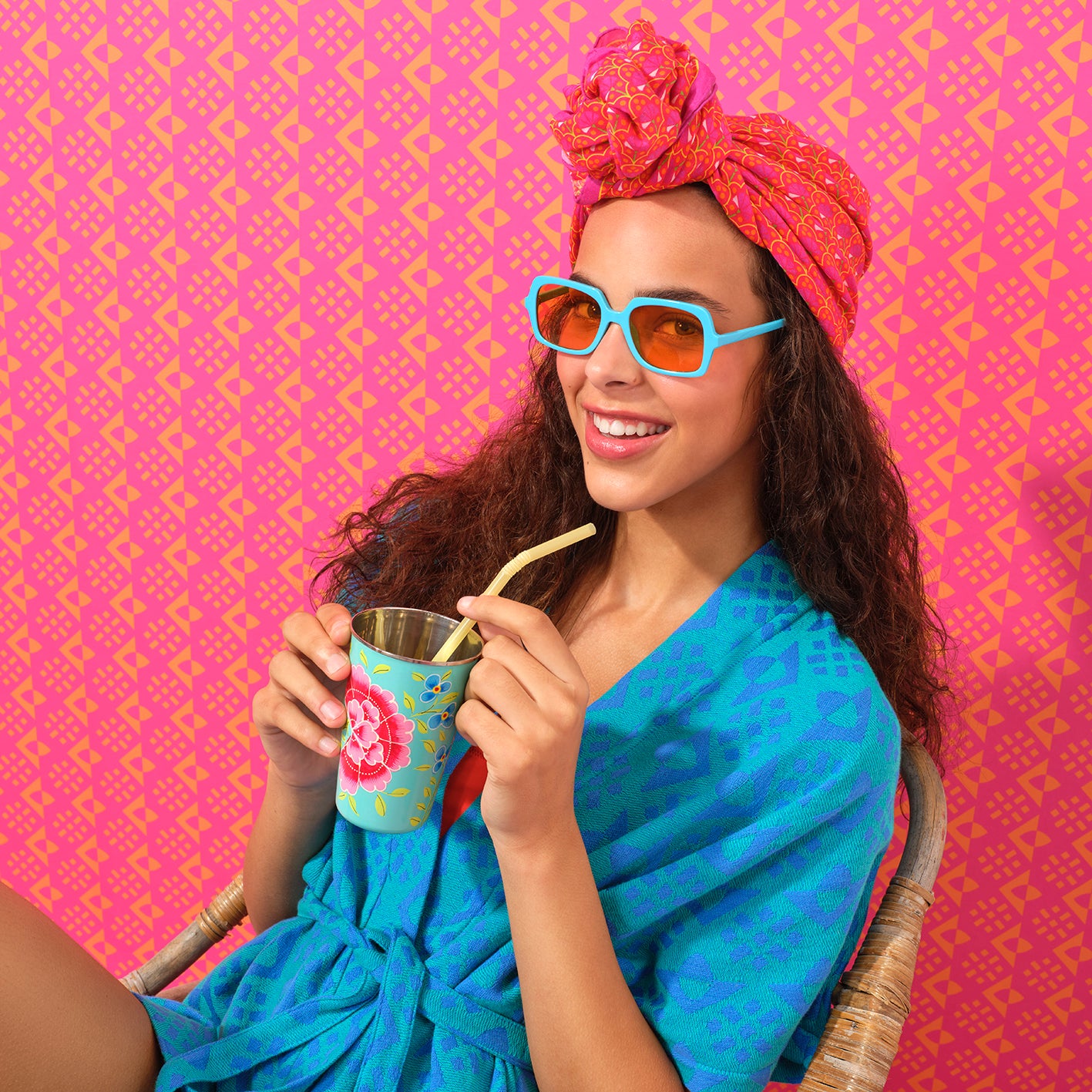 Teal 'Paro' Plaj Kimonosu