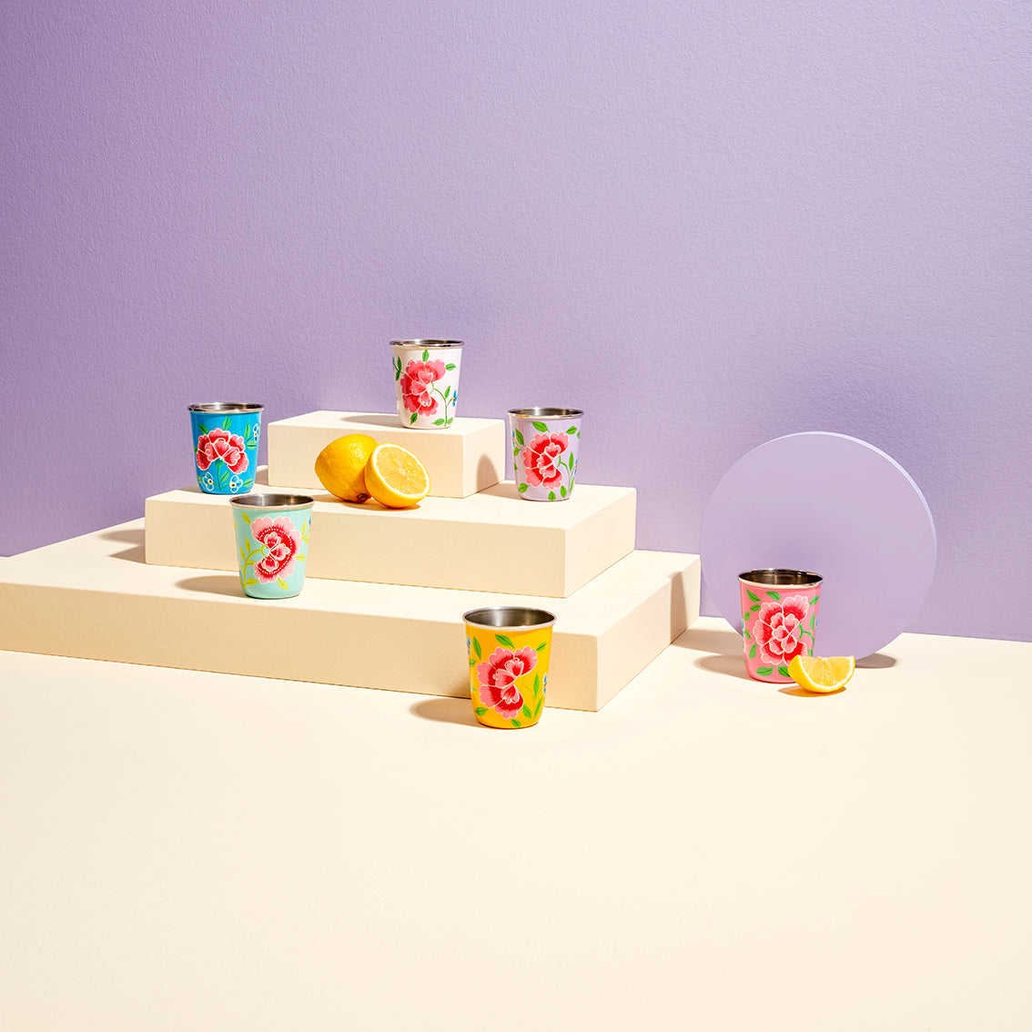 Küçük Pembe Emaye Bardak