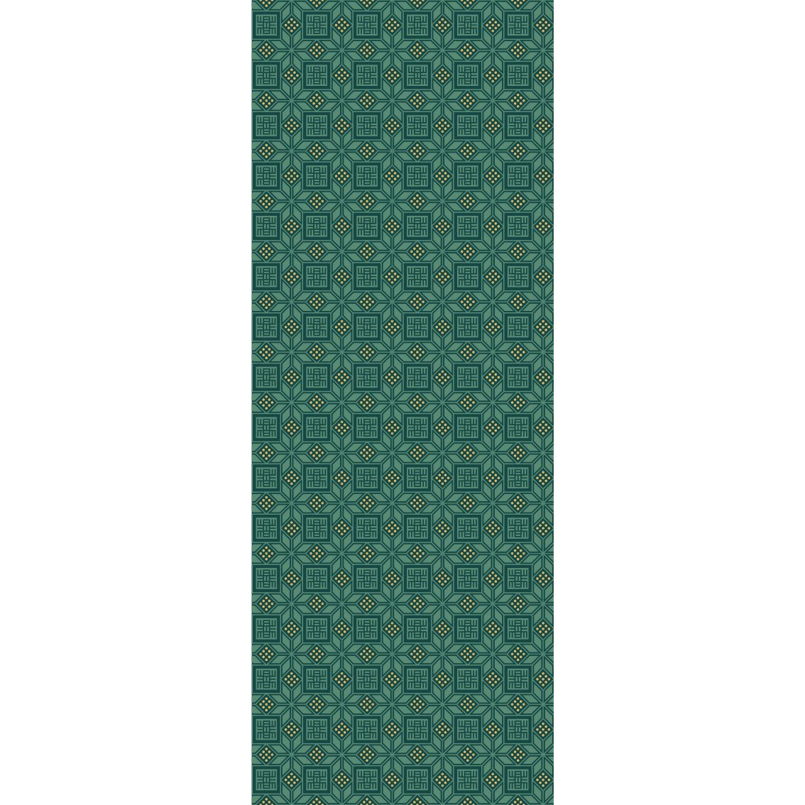 Green 'Antioch' Wallpaper