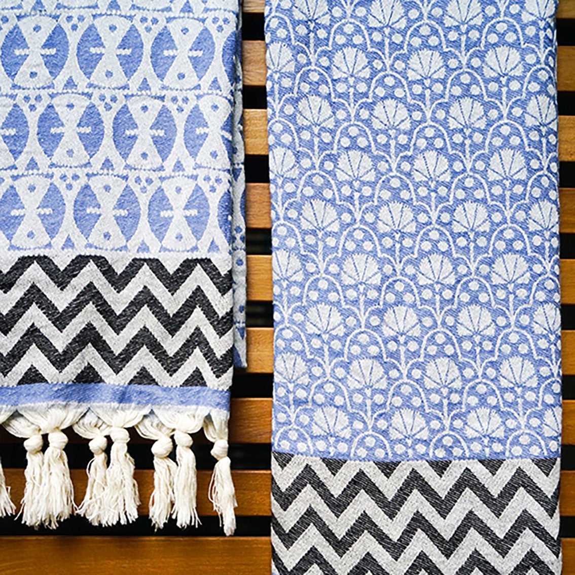 Mavi 'Jaipur' Peştemal
