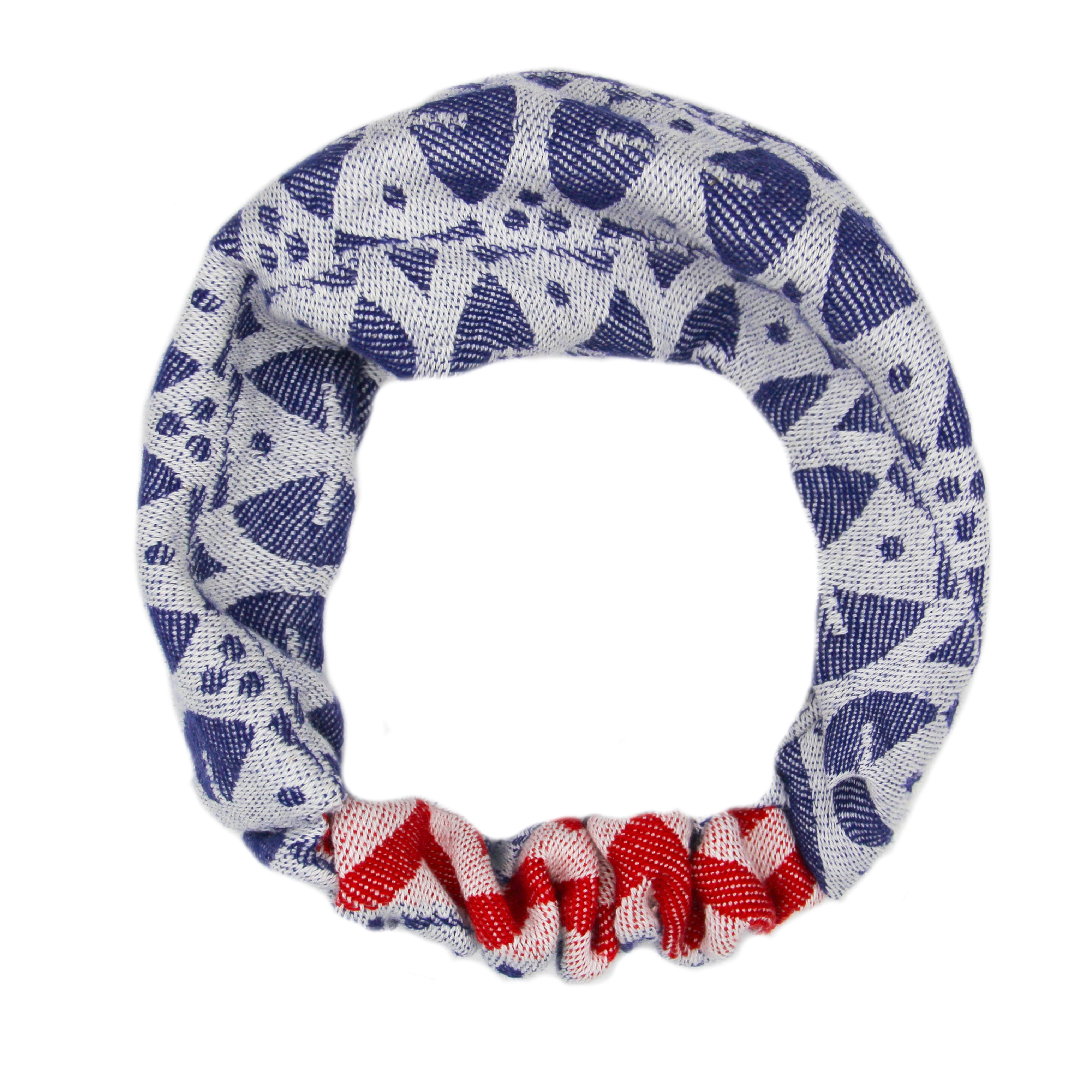 Navy 'Jaipur' Scrunchie