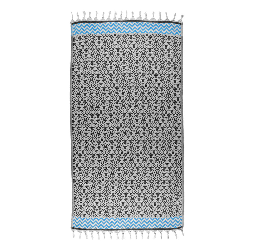 Siyah 'Mahi' Peştemal