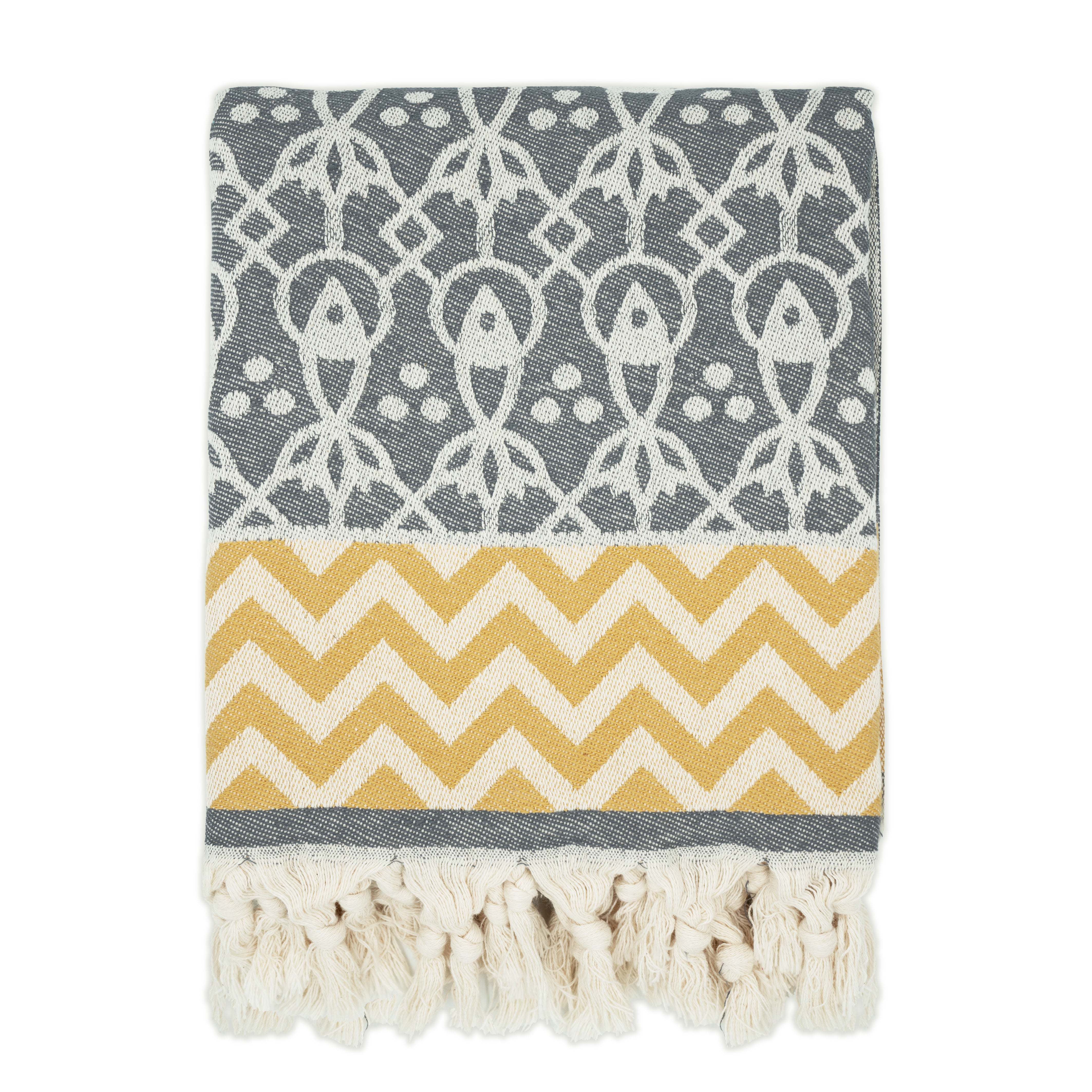 Gri 'Mahi' Peştemal