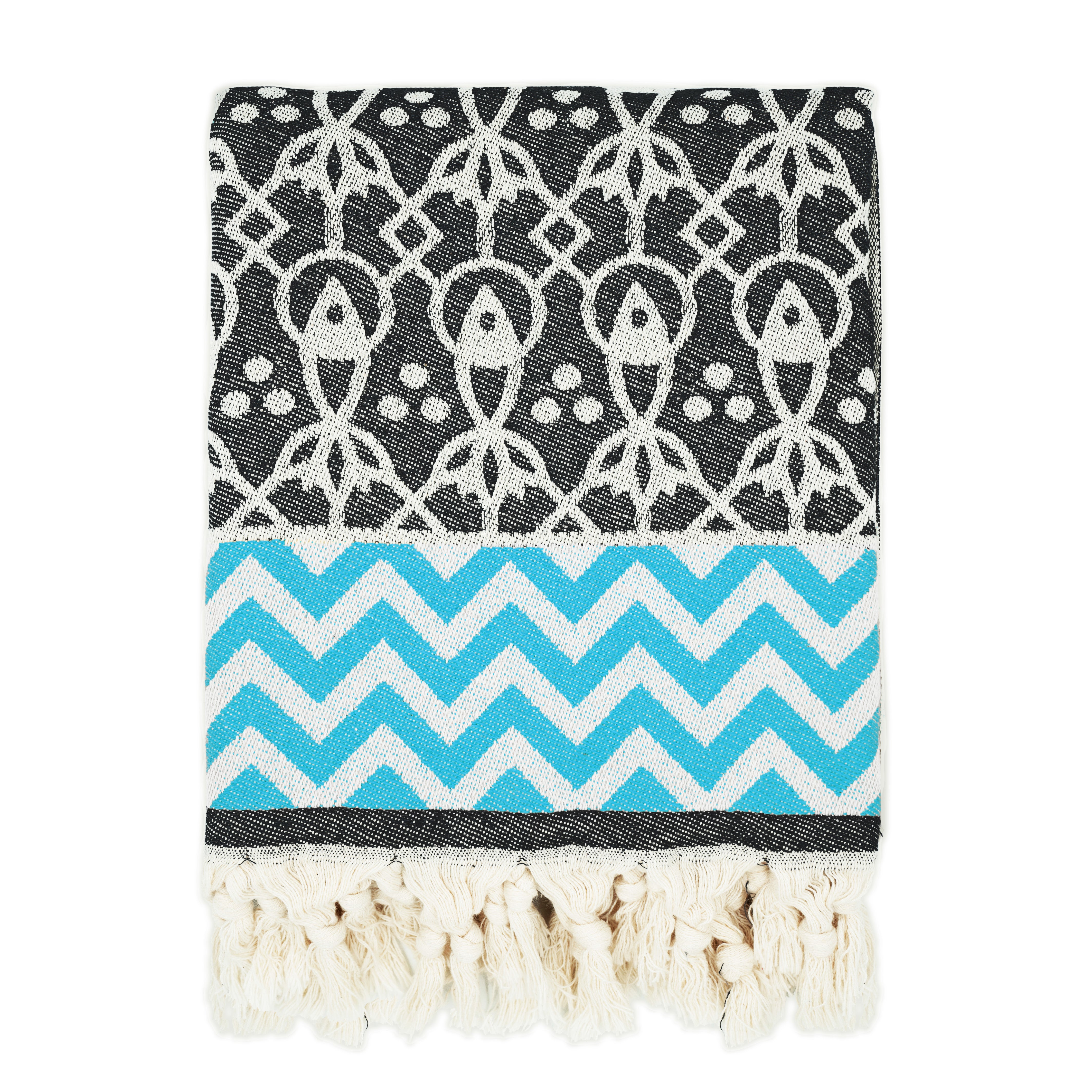 Siyah 'Mahi' Peştemal