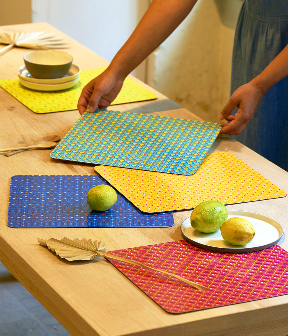 Lime 'Duafe' Placemat Set