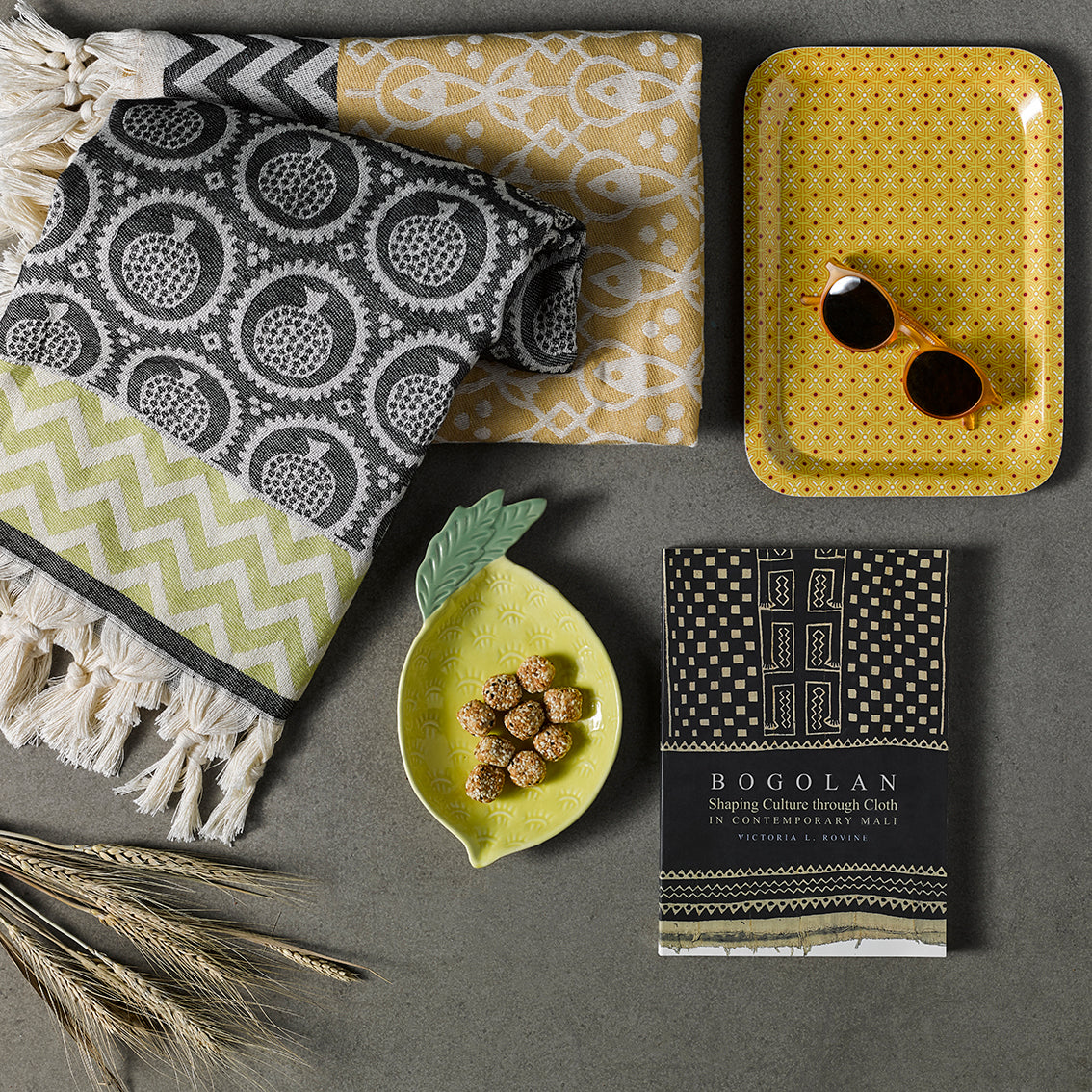 Yellow 'Fawohodie' Coffee Tray