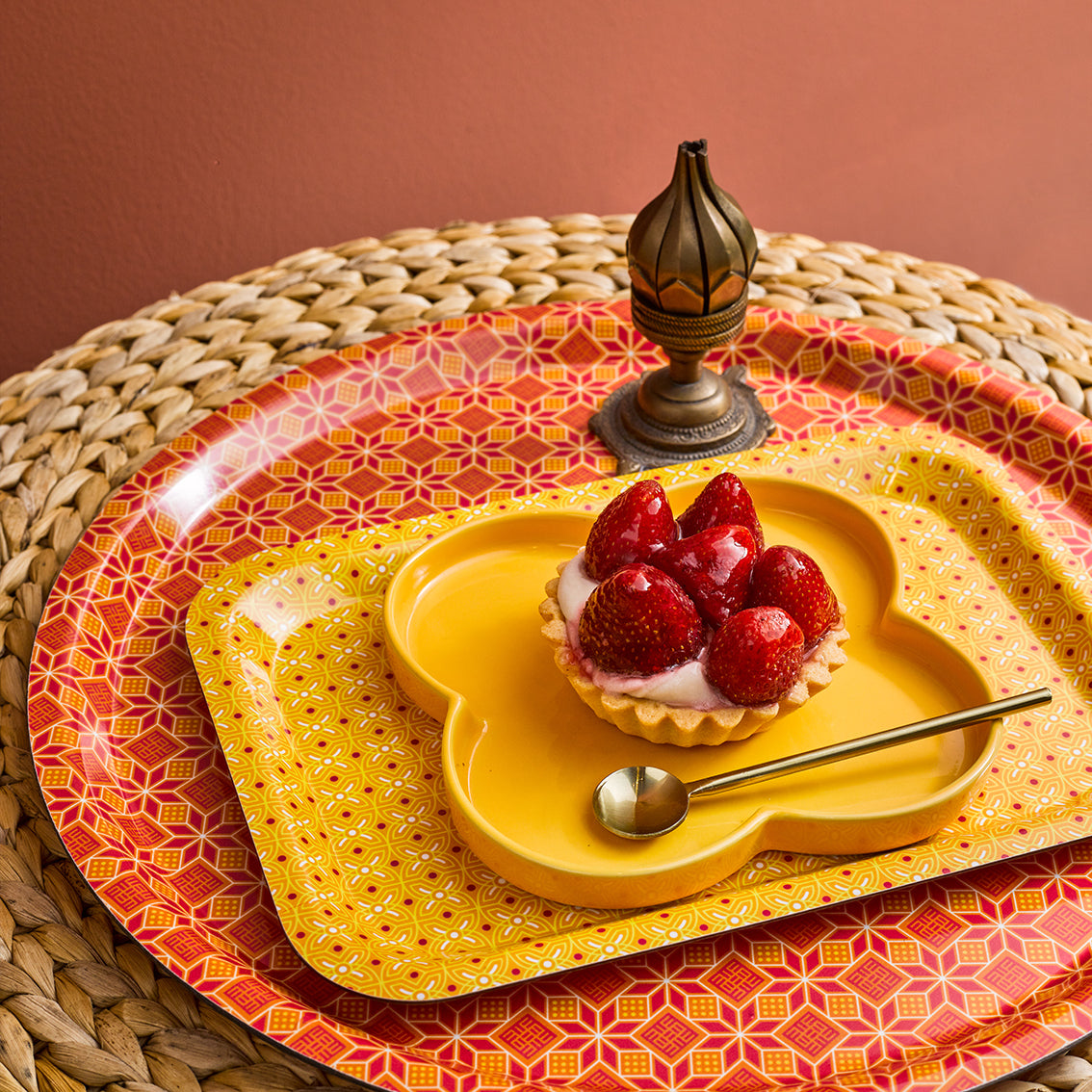 Yellow 'Fawohodie' Coffee Tray