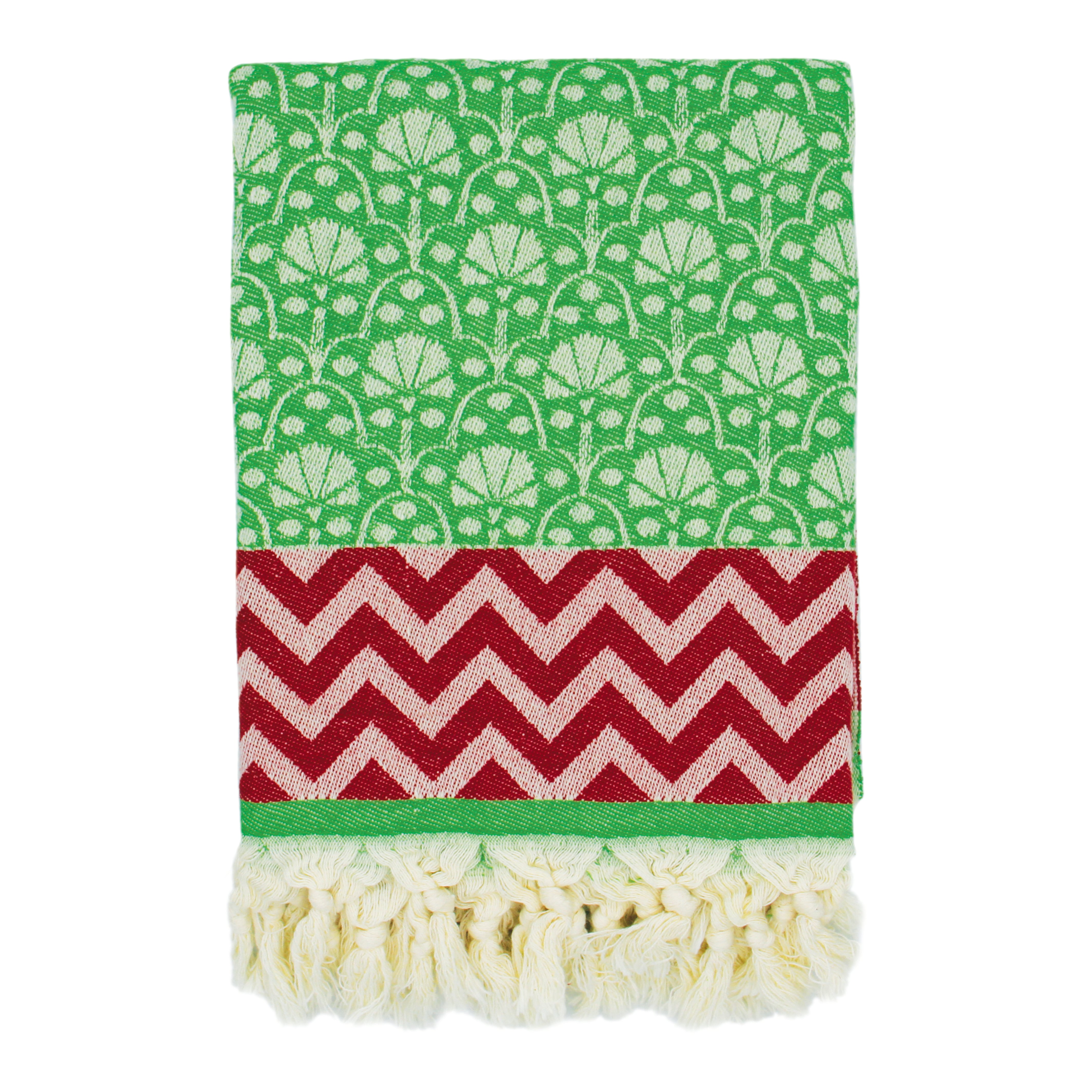 Yeşil 'Jaipur' Peştemal