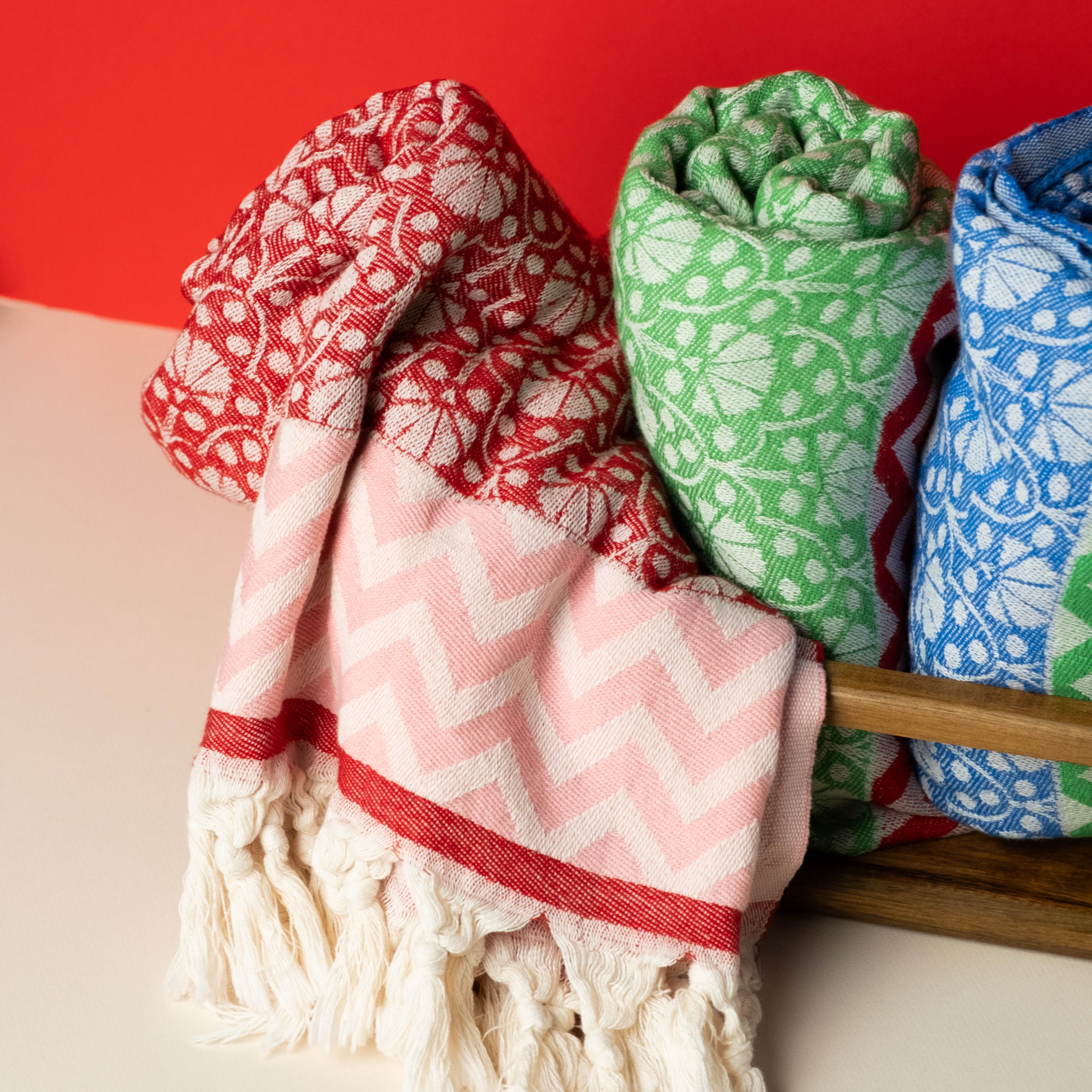 Kırmızı 'Jaipur' Peştemal