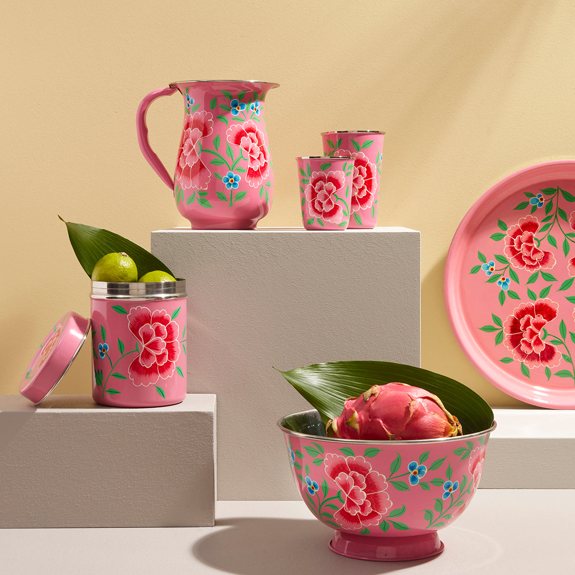 Pink Floral Tumbler