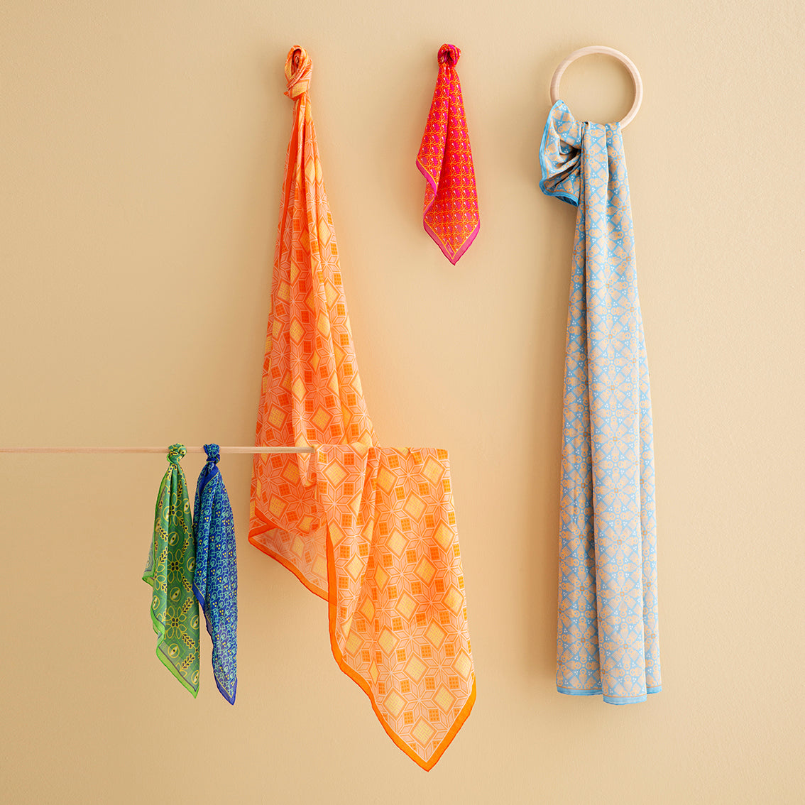 Ruby 'Jaipur' Pocket Square