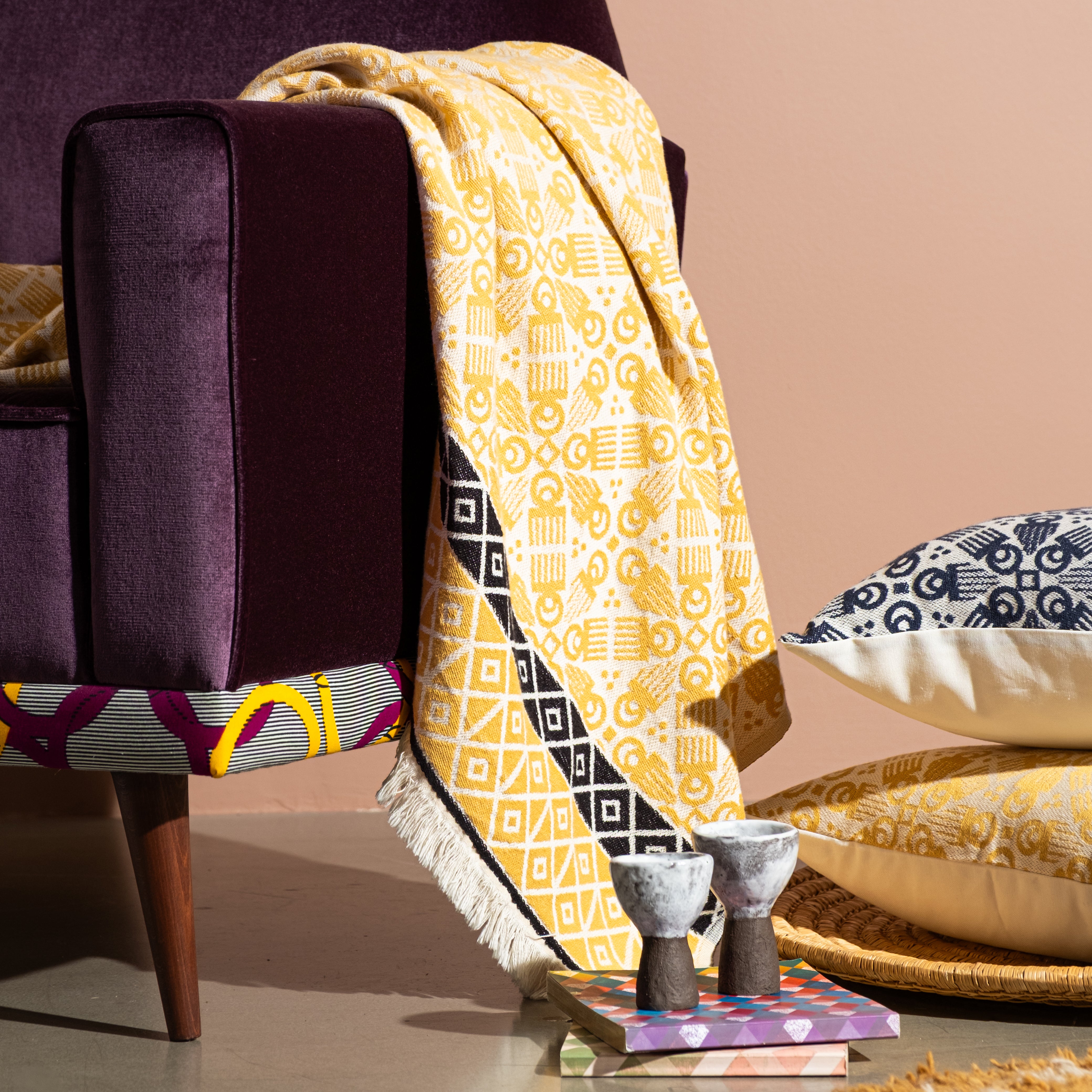 Mustard 'Duafe' Throw