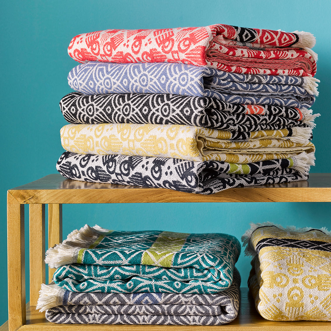 Red 'Duafe' Throw